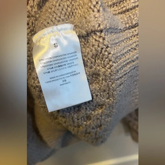 Fear of God Essentials Men's Beige Cable Knit Hoodie - Picture 8 of 9